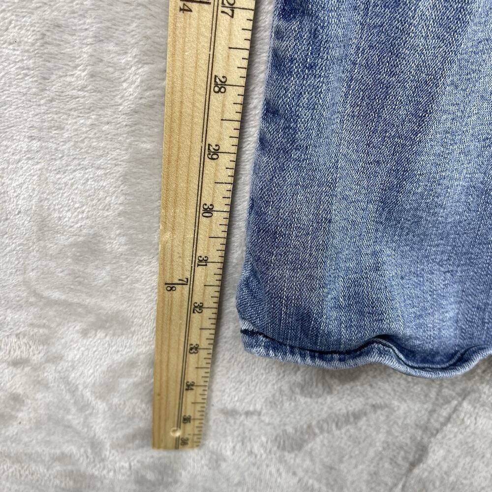 7 for All Mankind B (Air) A Pocket Size 26 Denim Jeans Flared Y2K Embroidered - Picture 12 of 15